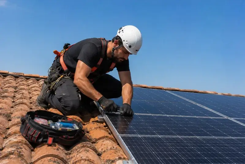 Maintenance et monitoring de panneaux solaires à Salles